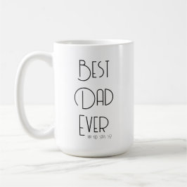 Taza De Café Simple Mejor Papá del Mundo Divertido