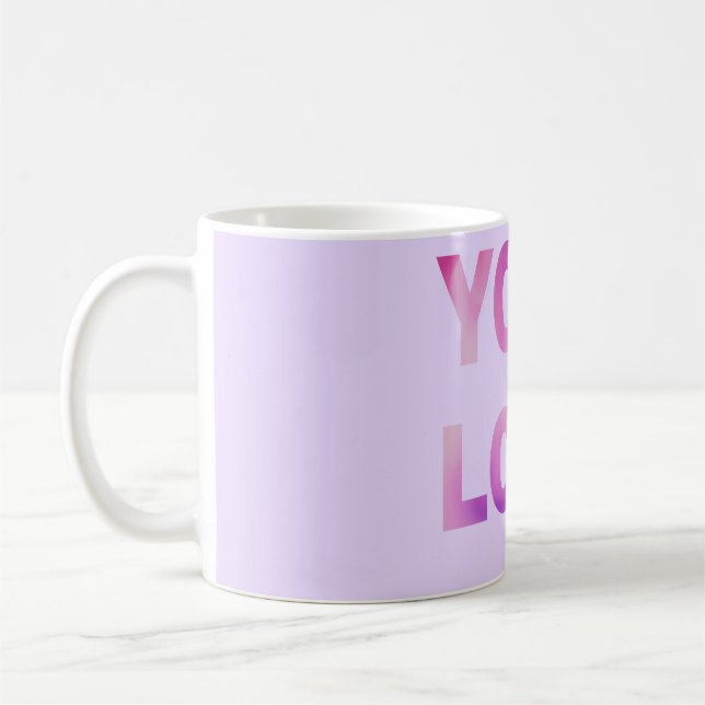 Taza De Café simple minimal add your logo/design here text      (Izquierda)