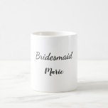 Taza De Café SIMPLE MINIMAL agregue su nombre personalizado de<br><div class="desc">diseño</div>