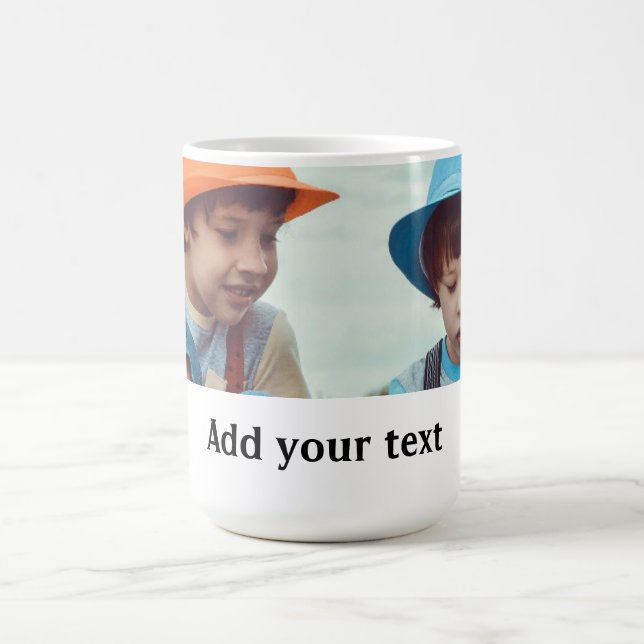 Taza De Café SIMPLE MINIMAL añada tu nombre de foto navidades d (Centro)