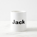 Taza De Café SIMPLE MINIMAL añada tu nombre personalizado groom<br><div class="desc">diseño</div>