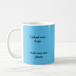 Taza De Café simple minimal añade el texto de tu logo detalles