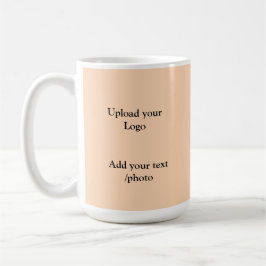 Taza De Café simple minimal añade el texto de tu logotipo detal