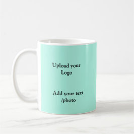 Taza De Café simple minimal añade el texto de tu logotipo detal