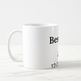 Taza De Café SIMPLE MINIMAL añade tu nombre mejor hombre padrin