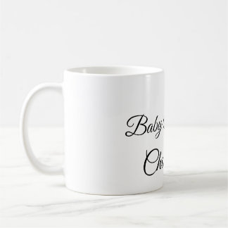 Taza De Café SIMPLE MINIMAL.CUTIE ADD NAME BABY baby shower Thr