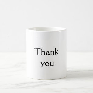 Taza De Café Simple minimalista elegante gracias personalizado