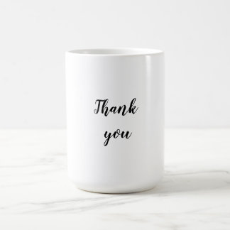 Taza De Café Simple minimalista elegante gracias personalizado