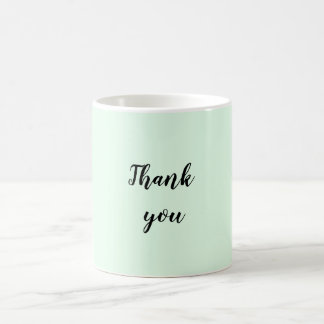 Taza De Café Simple minimalista elegante gracias personalizado 