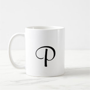 Taza De Café simple mínimo añadir el texto monograma foto cof
