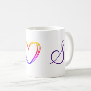 Taza De Café simple mínimo añadir el texto monograma foto cof