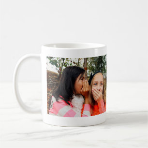 Taza De Café simple mínimo de los mejores amigos añadir el nomb