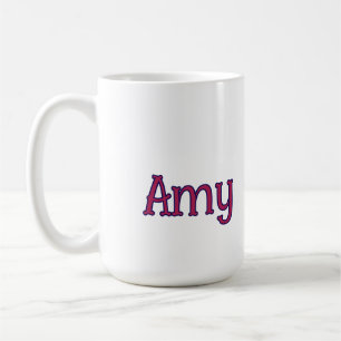 Taza De Café simple monograma de nombre personalizado clásico  