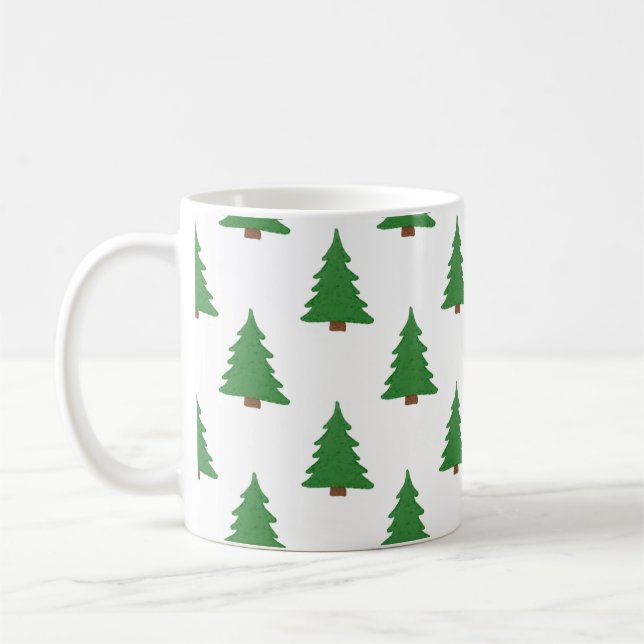 Taza De Café Simple Pines Coffee Mug (Izquierda)