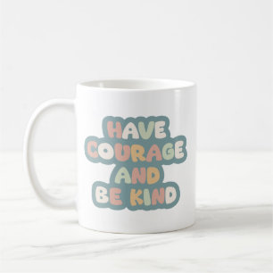 Taza De Café Simple Positividad Cita Autoconfianza Audaz Retro