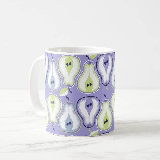 Taza De Café Simple retro pears (Anverso izquierdo)