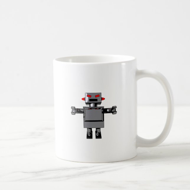 Taza De Café Simple Robot Mug (Derecha)