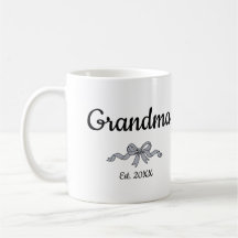 Simple Script Bow Grandma Est. Year