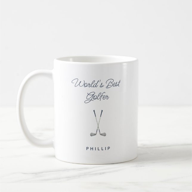 Taza De Café Simple World's Best Golfer (Izquierda)