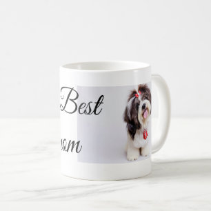 Taza De Café Simple y colorido animal añadir nombre foto perro 