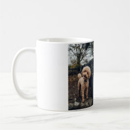 Taza De Café Simple y colorido animal añadir nombre foto perro
