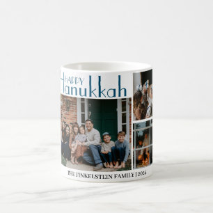 Taza De Café Simple y Elegante   Hanukkah familia 3 foto