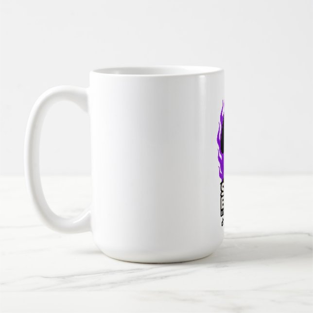 Taza De Café SIMPLEMENTE ABURRIDO Camiseta de Gaming Purple Fla (Izquierda)