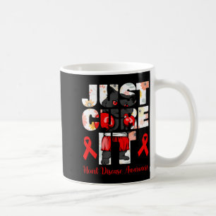 Taza De Café Simplemente curarlo Enfermedad cardíaca Gato negro
