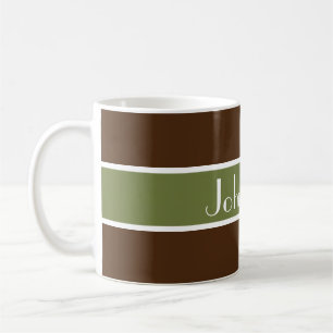 Taza De Café Simplemente estriba verde oliva + su trasero. y no