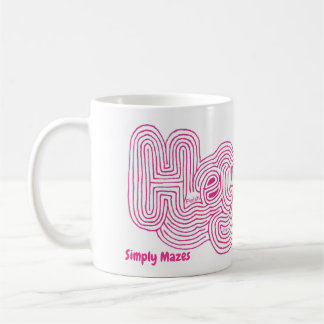 Taza De Café Simplemente Mazes "Hey" Maze Mug
