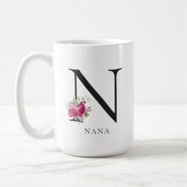 Taza De Café Simplemente Moda dulce Peonies Nana 15oz café Mug