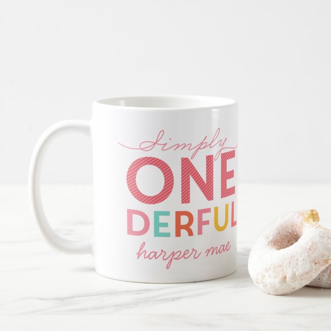 TAZA DE CAFÉ SIMPLEMENTE ONEDEROSO MARAVILLOSO (Con donut)