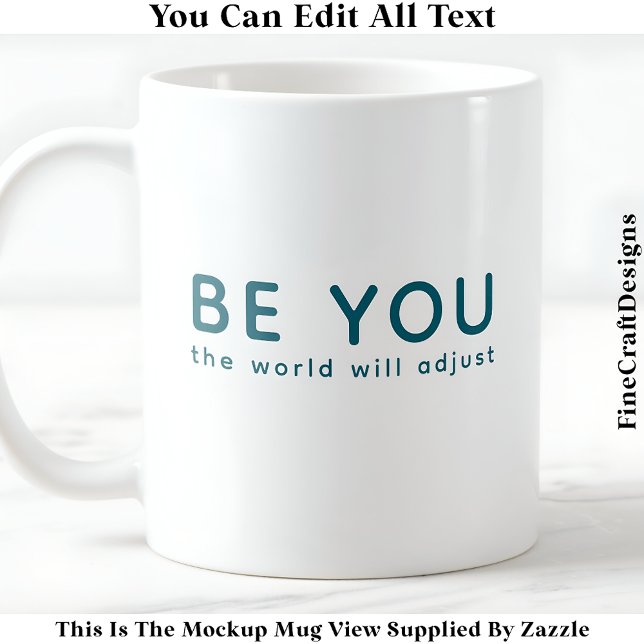 Taza De Café Simplemente Sé Tú 072 Cita Inspiradora Motivaciona (Subido por el creador)
