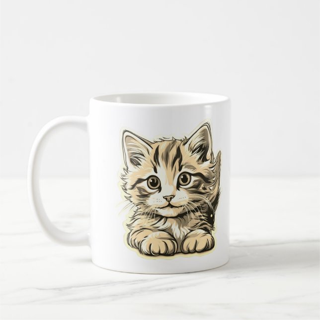 Taza De Café Simplemente siendo un adorable gatito (Izquierda)