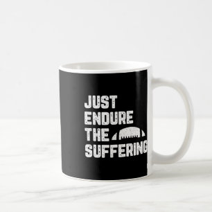 Taza De Café Simplemente soporta el sufrimiento fútbol vintage