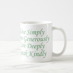 Taza De Café Simplemente verde vivo