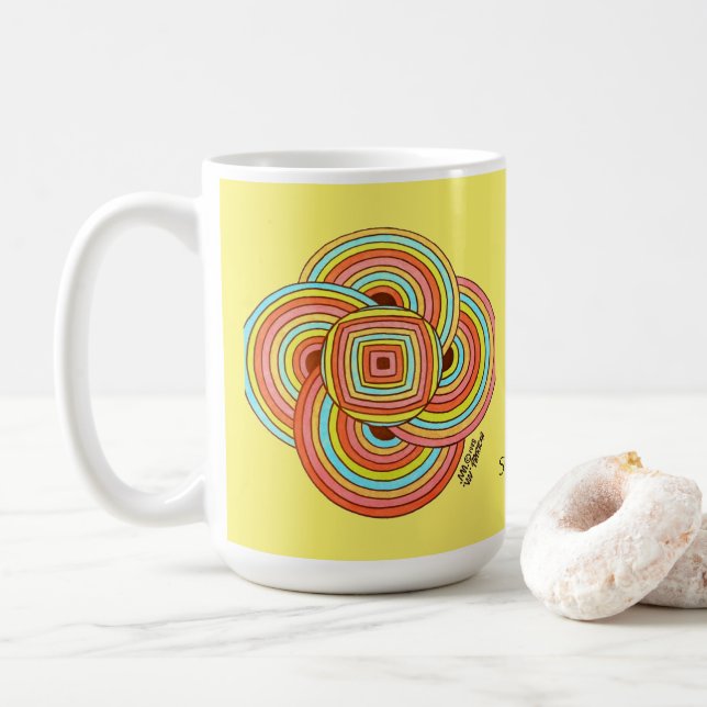 Taza De Café Simplicidad Nuestra Verdadera Misión Café Mug (Con donut)
