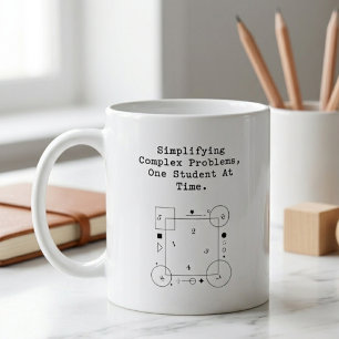 Taza De Café Simplificando Problemas Complejos Éxito del Estu
