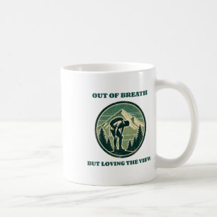 Taza De Café Sin Aliento Pero Amando La Vista Divertido Senderi