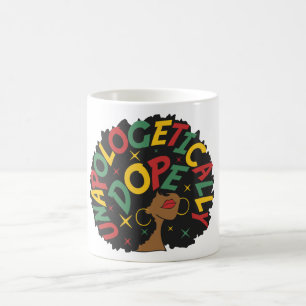 Taza De Café Sin arrepentimiento, Dope Black Chica Afro 