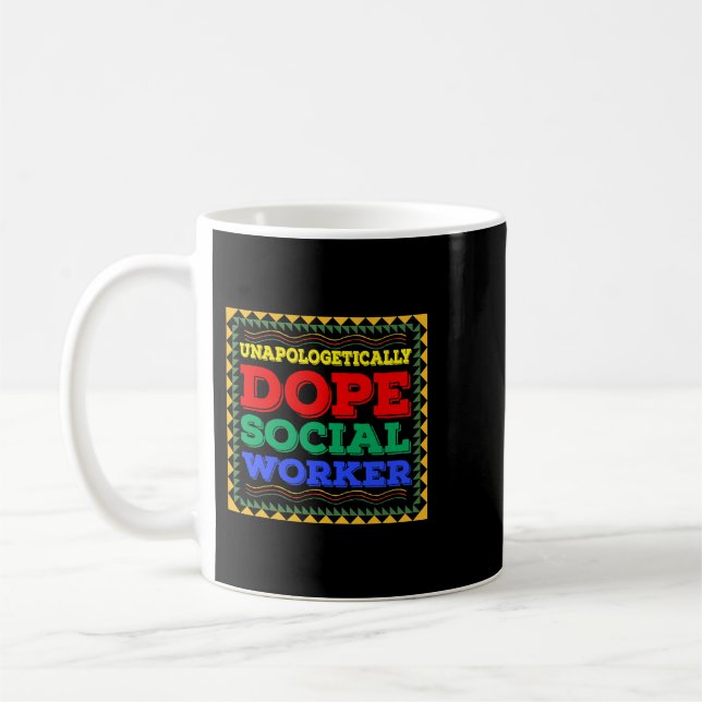 Taza De Café Sin arrepentimiento, obrero social, historia negra (Izquierda)