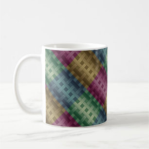 Taza De Café Sin costuras moderno abstracto rayado multicolor