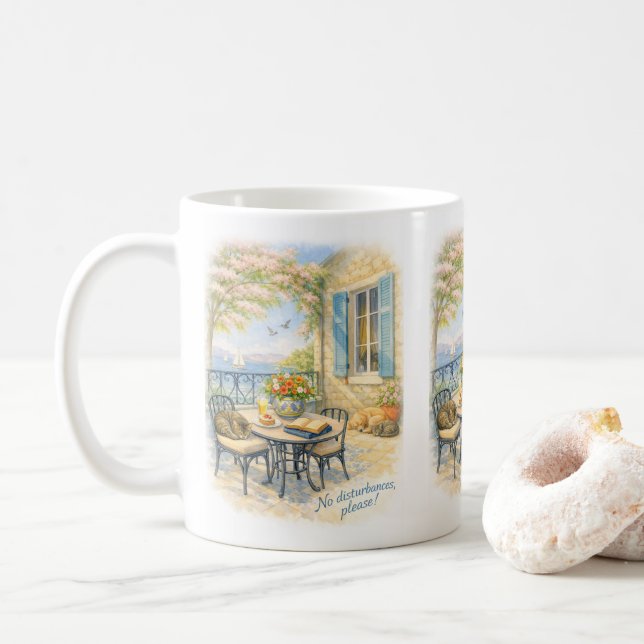 Taza De Café ¡Sin disturbios, por favor! (Con donut)