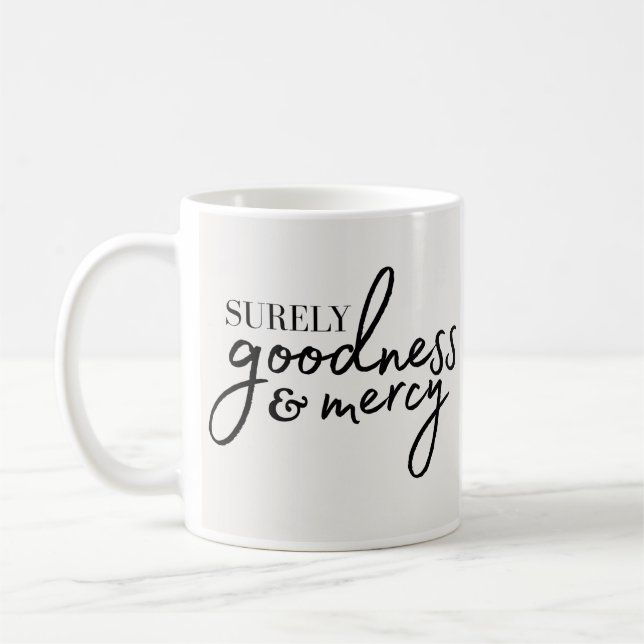 Taza De Café Sin duda buena y misericordia (Izquierda)