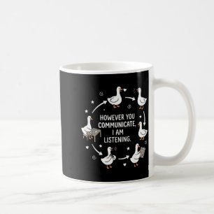 Taza De Café Sin embargo Comunicación Escuchar AAC SLP Divertid