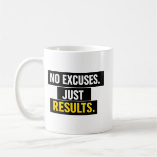 Taza De Café Sin Excusas Solo Resultados