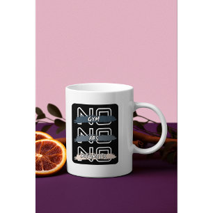Taza De Café Sin Gimnasio No Abs No Lamenta El Diseño Negrita