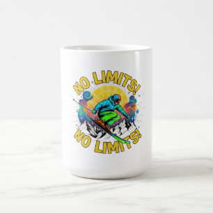 Taza De Café Sin límites de esquí colorido