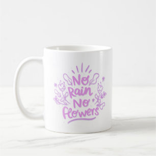 Taza De Café sin lluvia ni flores