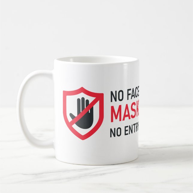Taza De Café Sin máscara de cara sin entrada (Izquierda)